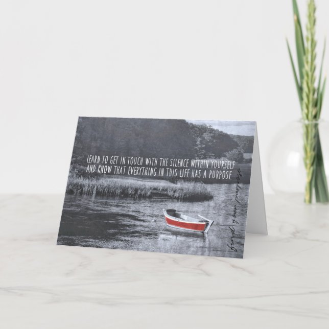 THE RED BOAT Greeting Card (Front)