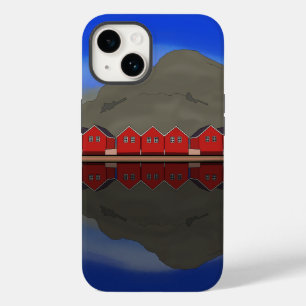 The Red Boat Houses Sunndalsøra Norway Case-Mate iPhone 14 Case