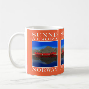 The Red Boat Houses Sunndalsøra Norway Coffee Mug