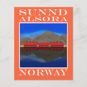 The Red Boat Houses Sunndalsøra Norway Flyer