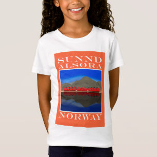 The Red Boat Houses Sunndalsøra Norway T-Shirt
