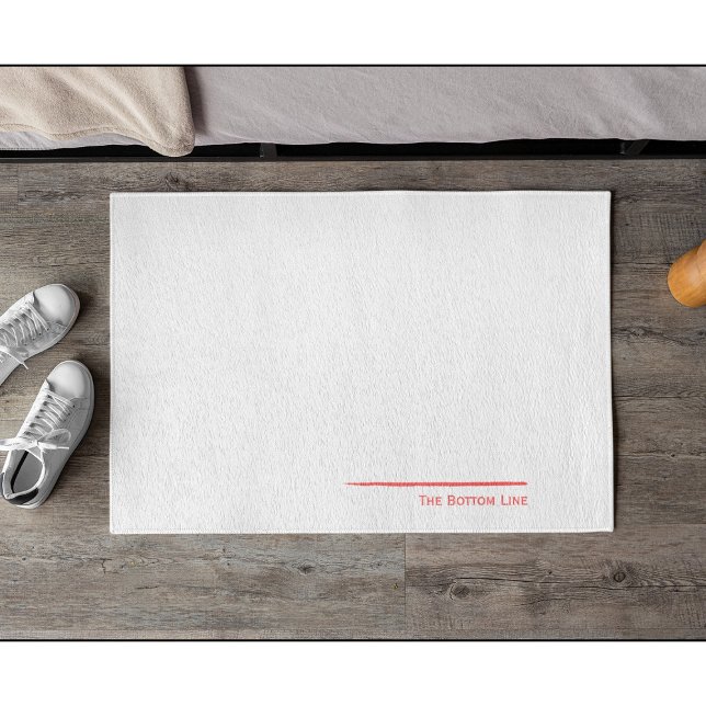 The red Bottom Line Doormat (Creator Uploaded)