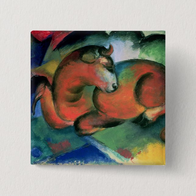 The Red Bull, 1912 15 Cm Square Badge (Front)