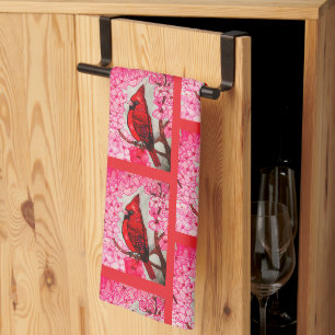 THE RED CARDINAL hand towel