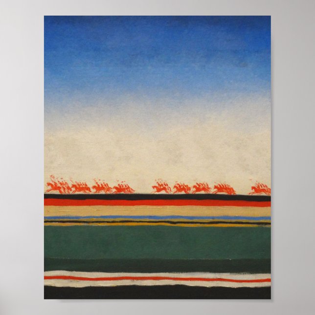 The Red Cavalry By Kazimir Malevich Poster (Front)