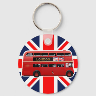 The Red Double-Decker London Bus Key Ring