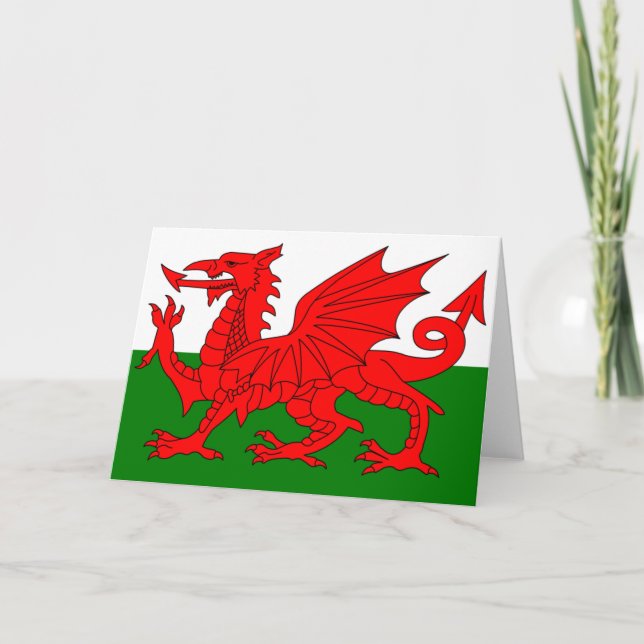 The Red Dragon [Flag of Wales] Card (Front)