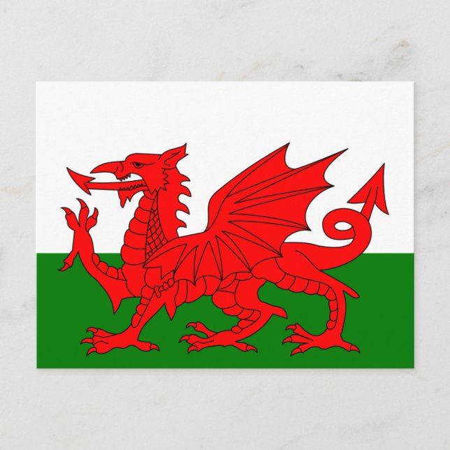 The Red Dragon [Flag of Wales] Postcard (Front)