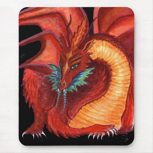 The Red Dragon Mouse Mat (Front)