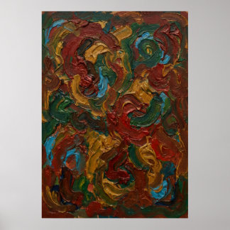 The Red Earth Spiral of Ancestral Fire Wall Art