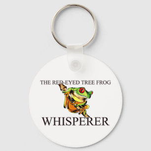 The Red-Eyed Tree Frog Whisperer Key Ring