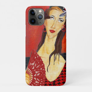 The Red Fan (based on Modigliani's painting) iPhone 11 Pro Case