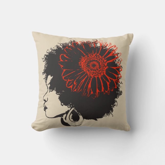 The Red Flower2 Cushion (Front)