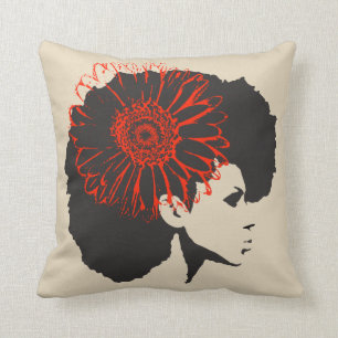 The Red Flower Cushion