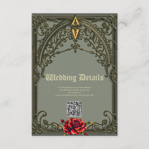The red flower, the blossom of affection. enclosure card