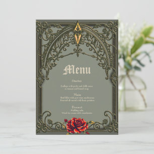 The red flower, the blossom of affection. menu