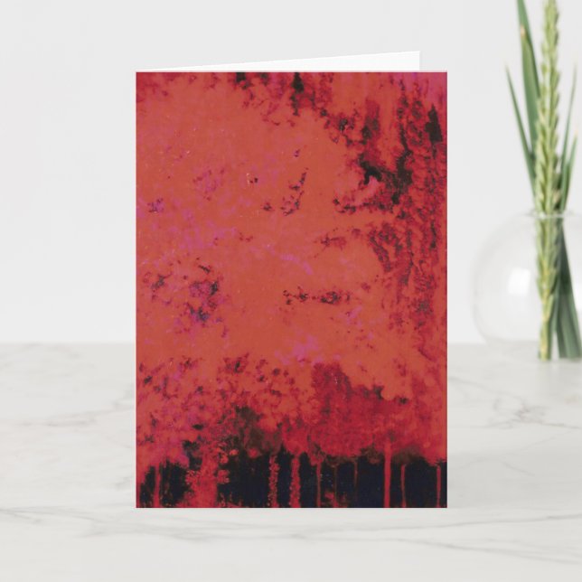 The Red Forest #3 Holiday Card (Front)