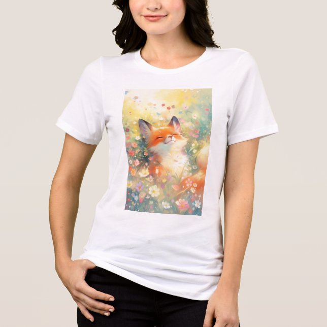 The Red Fox Meadow Hideaway Tri-Blend Shirt (Front)
