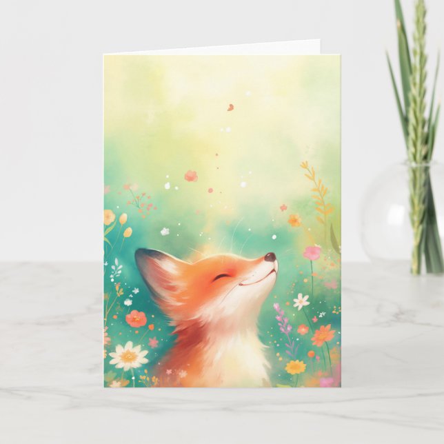 The Red Fox Smile Card (Front)