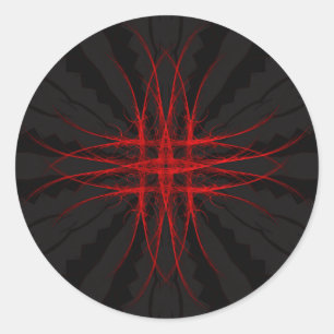 The Red ~ Fractal Sticker