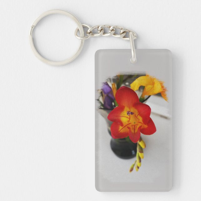 The red freesia key ring (Front)