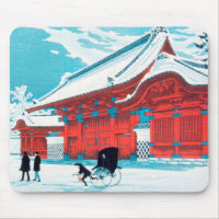 The Red Gate of Hongo in Snow by Hiroaki Takahashi