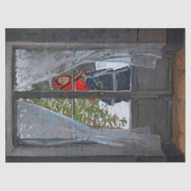 The Red Kerchief, Madame Monet by Claude Monet Tissue Paper (Front)