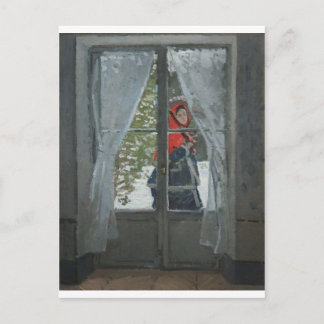 The Red Kerchief, Portrait of Mrs. Monet (1873) Postcard