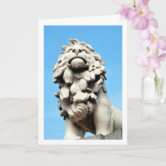 The Red Lion at South Bank, London, England Card (Orchid)