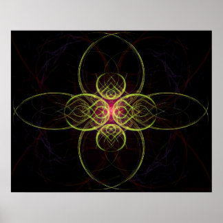 The Red Medallion By Alexandra Cook aka Linandara Poster