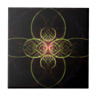 The Red Medallion By Alexandra Cook aka Linandara Tile