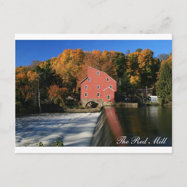 The Red Mill Autumn II Postcard (Front)