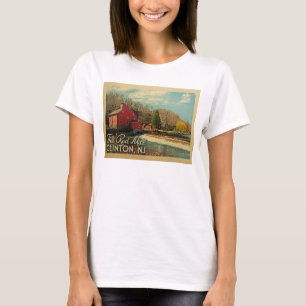 The Red Mill Clinton New Jersey Vintage Travel T-Shirt