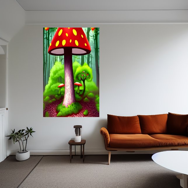 The red mushroom  | AI Art  Poster (Creator Uploaded)