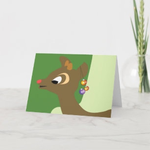 - the red nosed reindeer holiday card