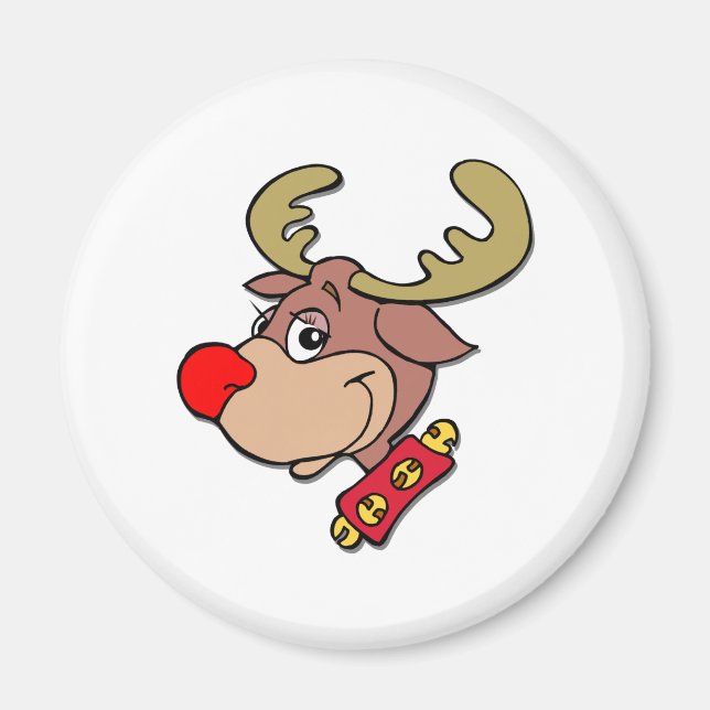 the Red Nosed Reindeer Magnet (Front)