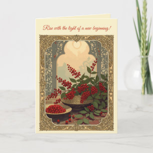 The Red of Dawn Nowruz Sumac Card