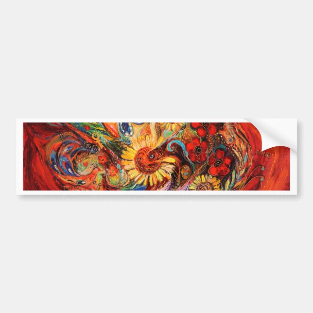 The Red on Red Bumper Sticker (Front)