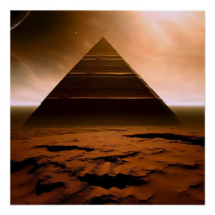 The Red Planet’s Pyramid Poster