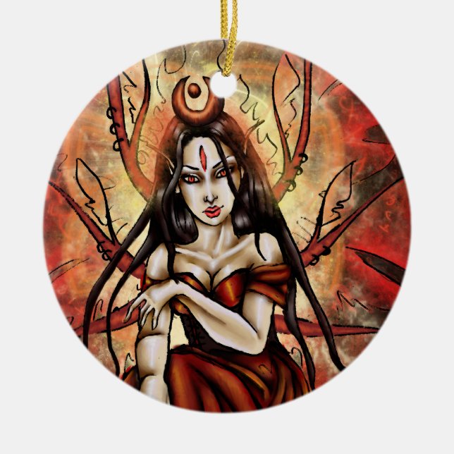 “The Red Queen” Maeve - Round Ornament (Front)