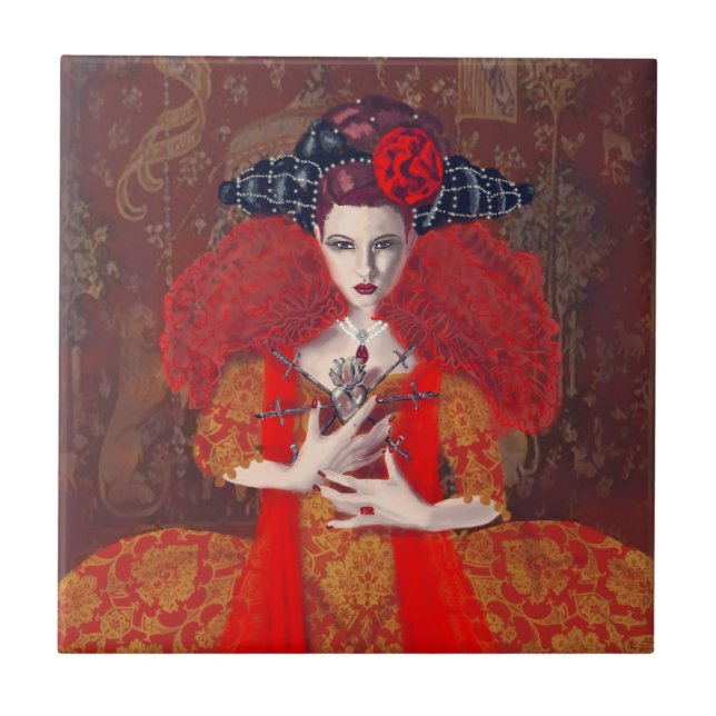 The Red Queen. Tile (Front)