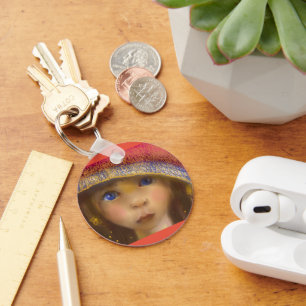 The red riding hood portrait key ring