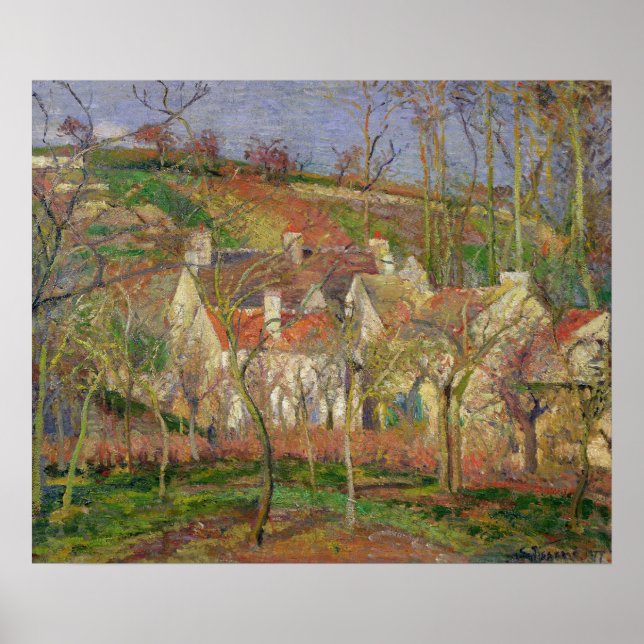 The Red Roofs, or Corner of a Village Poster (Front)