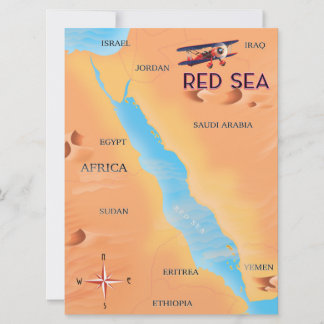 The Red Sea Travel Map Invitation