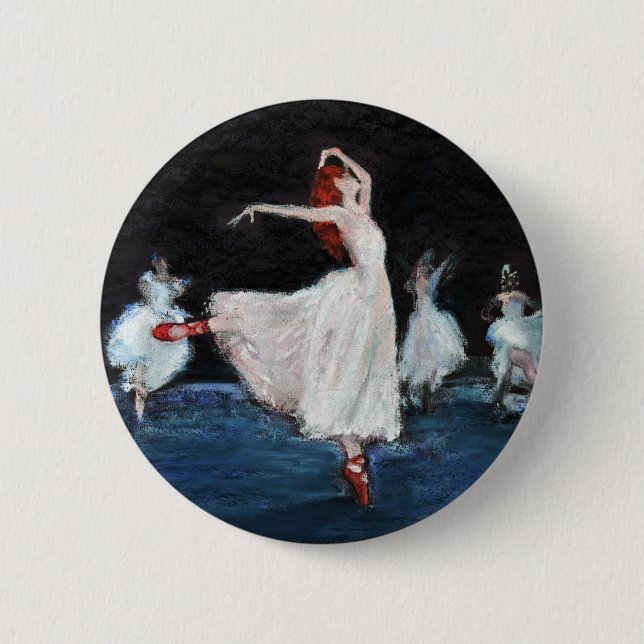 The Red Shoes 6 Cm Round Badge (Front)
