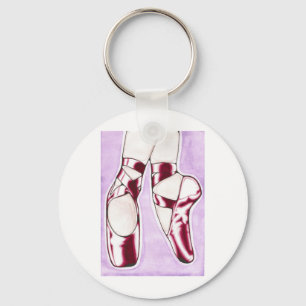 The Red Shoes ballet slippers Key Ring