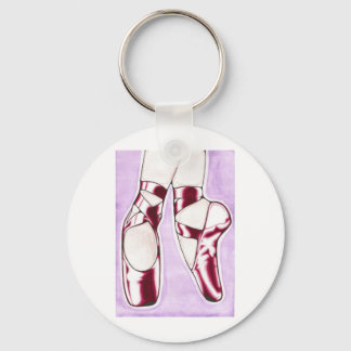 The Red Shoes ballet slippers Key Ring
