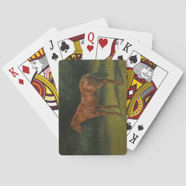 The Red Sorrel Horse (by Rosa Bonheur) Playing Cards (Back)