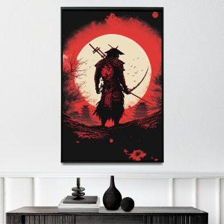 The Red Sun, a Symbol of Epic Warrior in Japanese  Poster