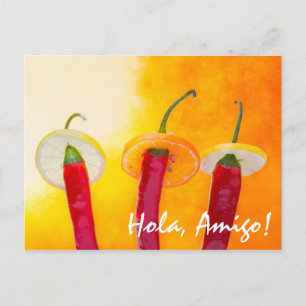 The Red, The Hot, The Chilli Postcard